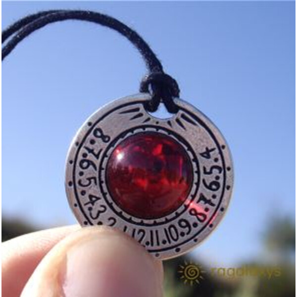 Ragalaxys Anello portachiavi Saturn Sundial Amethyst