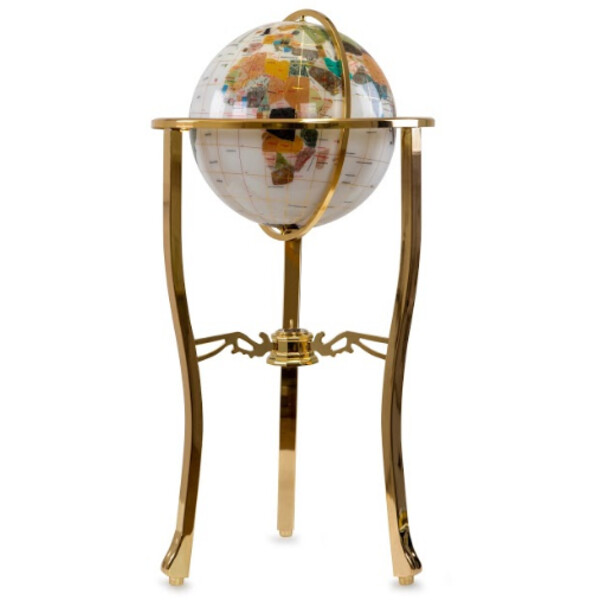 Globe sur pied Pretty Decor Montezuma 33cm ivory