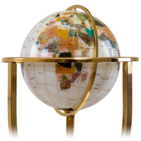 Globe sur pied Pretty Decor Montezuma 33cm ivory