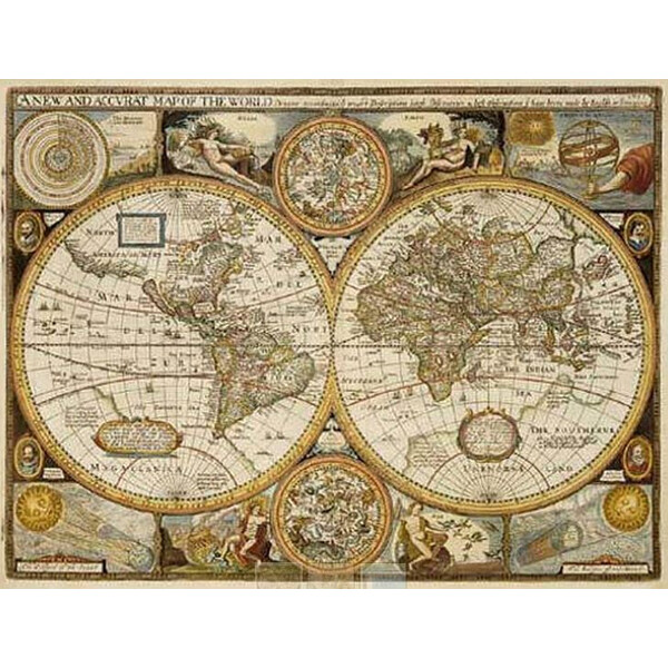 freytag & berndt Mappa del Mondo Antico John Speed 1651 (91 x 69 cm)