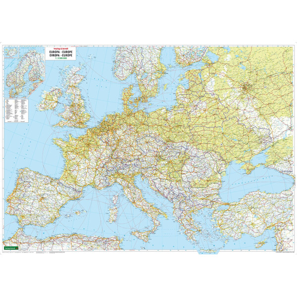 freytag & berndt Carta continentale Europa (95 x 66 cm)