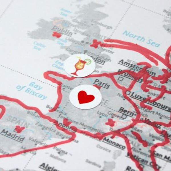 Marmota Maps Adesivi per Mappe del Mondo