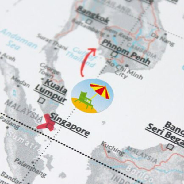 Marmota Maps Adesivi per Mappe del Mondo
