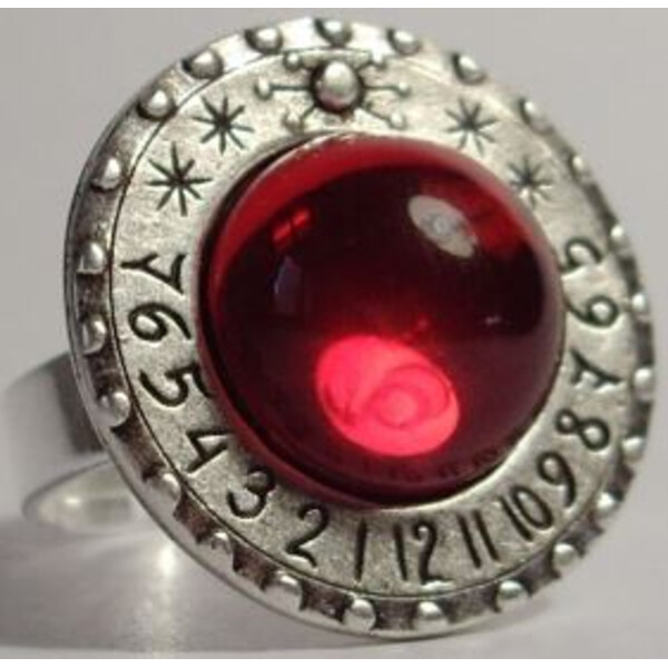 Ragalaxys Sundial Ring Saturn Red