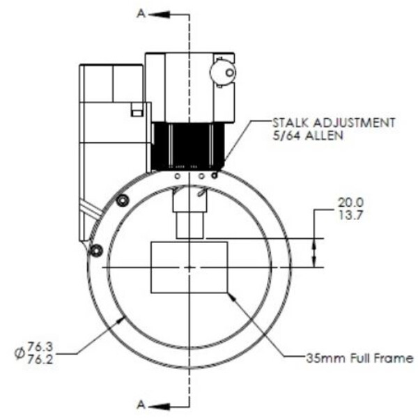 Optec Guida fuori asse Sagitta Off-Axis Guider manuell