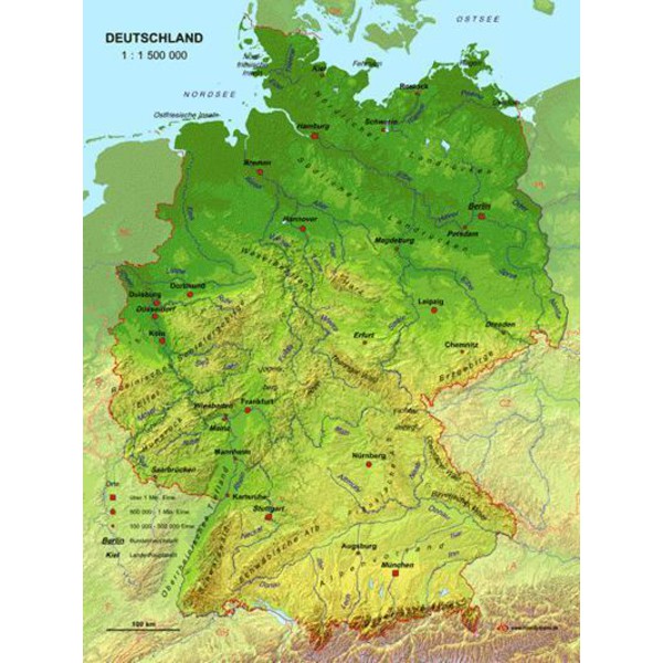 MBM Systems Mappa Carta in puro 3D della Germania