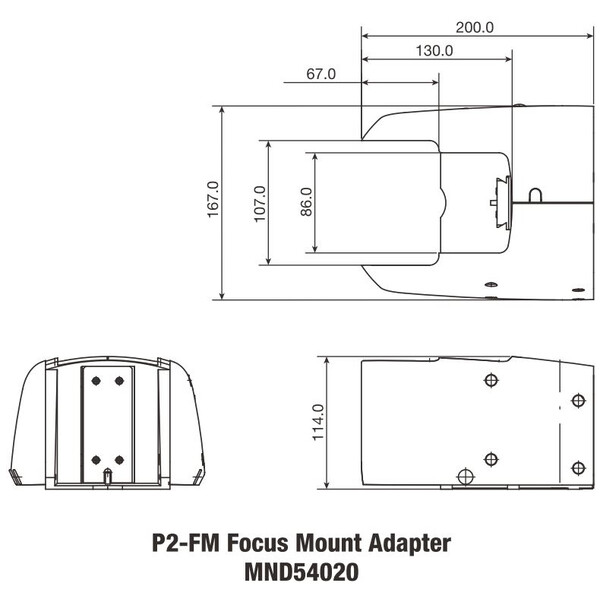 Nikon Porta testa Adattatore per montatura di messa a fuoco P2-FM