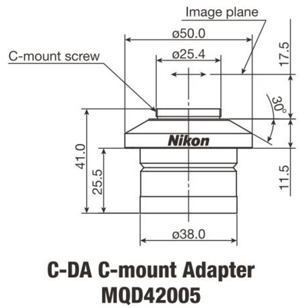 Nikon Adattore Fotocamera C-DA C-Mount Adapter 1x