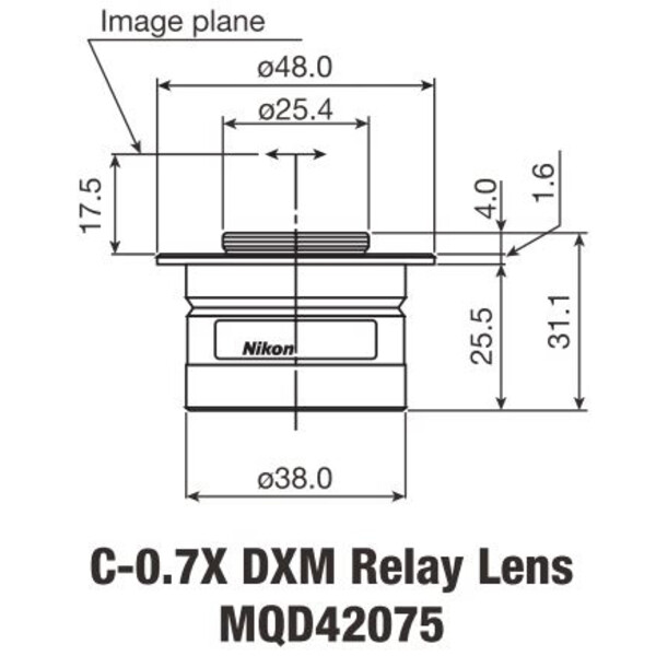 Nikon Adattore Fotocamera C-Mount TV Adapter 0,7 x