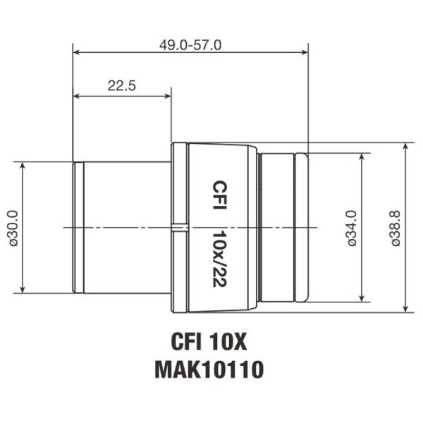 Nikon Oculare CFI Eyepiece 10X/22