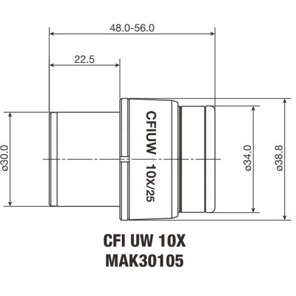 Nikon Oculare CFI Eyepiece UW 10X/25