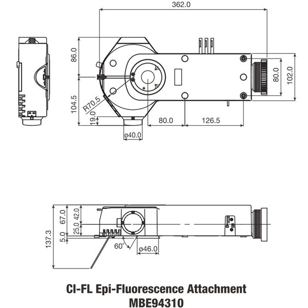 Nikon Attacco a Epi-fluorescenza Ci-FL
