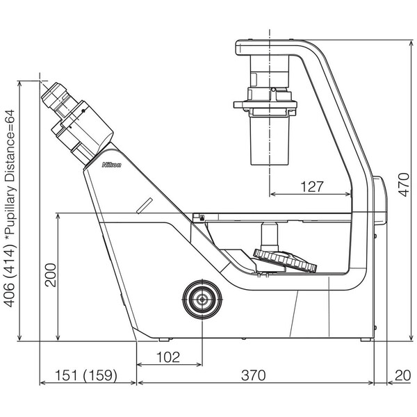 Nikon Microscopio invertito Mikroskop ECLIPSE TS2, invers, trino, PH, w/o objectives