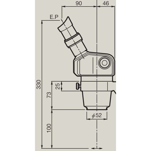 Nikon Microscopio stereo zoom SMZ460, bino, 0.7x-3x, 60°, FN21, W.D.100mm, Einarmstativ