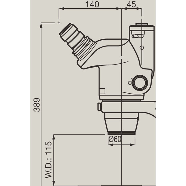 Nikon Microscopio stereo zoom SMZ745T, trino, 0.67x-5x,45°, FN22, W.D.115mm, Auf- u. Durchlicht, LED