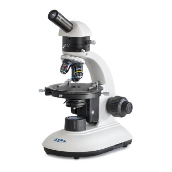 Kern Microscopio OPE 118, POL, mono, acro, 40x-400x, luce incidente, HAL, 20W