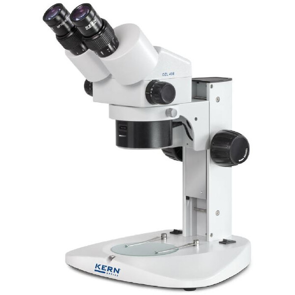 Kern Microscopio stereo zoom OZL 456, bino, lampada ad anello, 10x23, LED 0,21 W, 0,75-5,0x