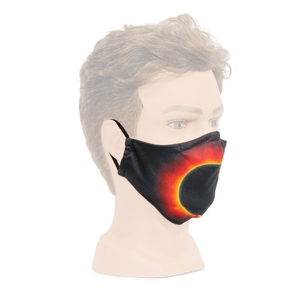 Masketo mascherina naso/bocca con motivo astronomico Corona Solare 5 pezzi