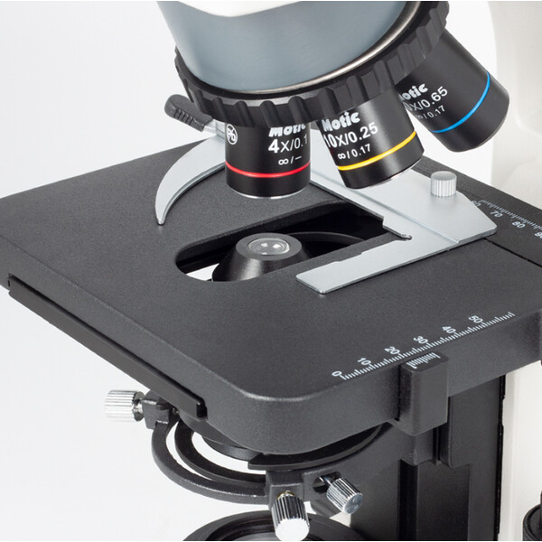 Motic Microscopio BA310, LED, 40x-400x (senza 100x), trino