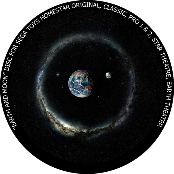 Redmark Dia für das Sega Homestar Planetarium Erde und Mond
