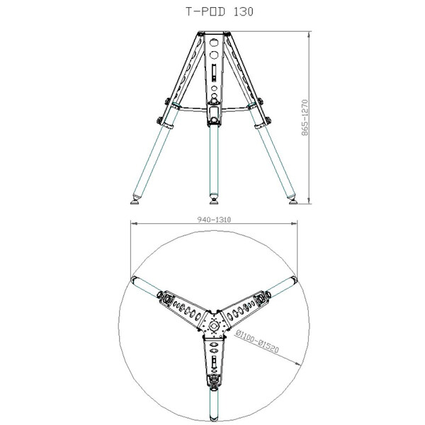 Avalon Cavalletto T-Pod 130 red