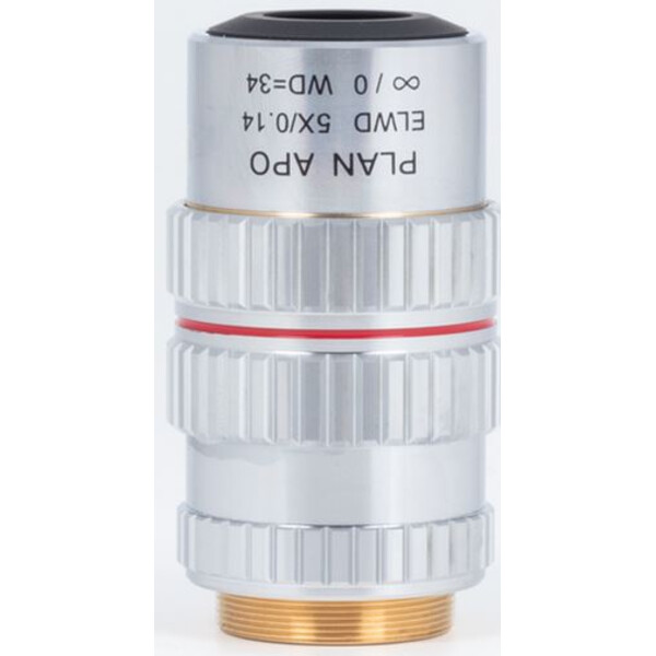 Motic Obiettivo Planacromatico PA ELWD 5X/0.140 (wd 34mm) Regolazione della focale