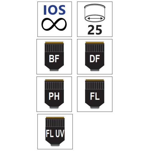 Optika Obiettivo IOS LWD U-PLAN F PH 40x/0.65 - M-1178