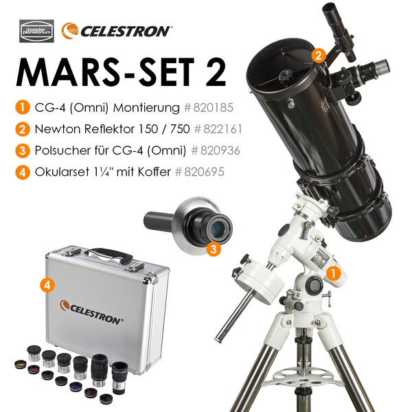 Celestron Telescopio N 150/750 CG-4 Mars-Set