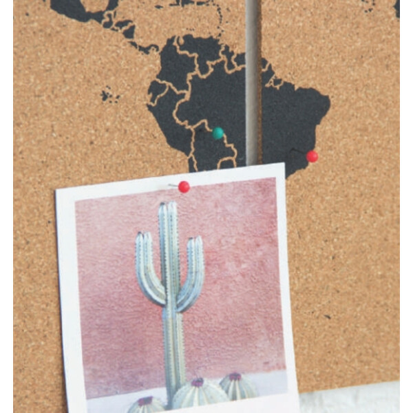 Miss Wood Mappa del Mondo Puzzle Map M - Nero