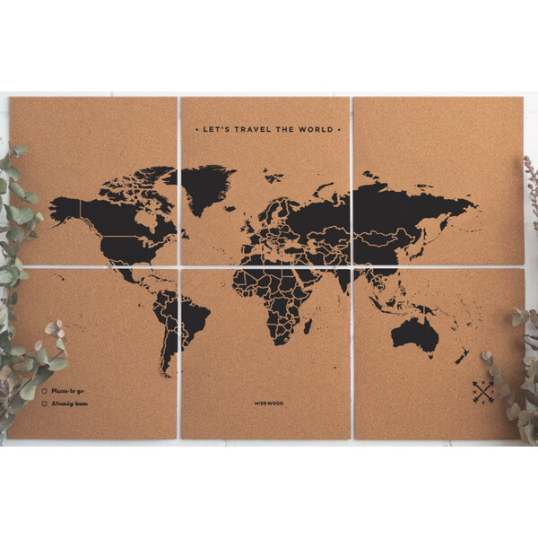 Miss Wood Mappa puzzle XL - Nero