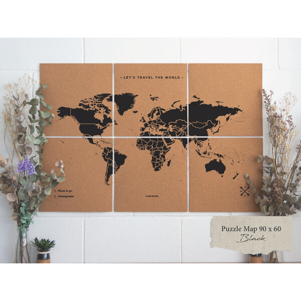 Miss Wood Mappa puzzle XL - Nero
