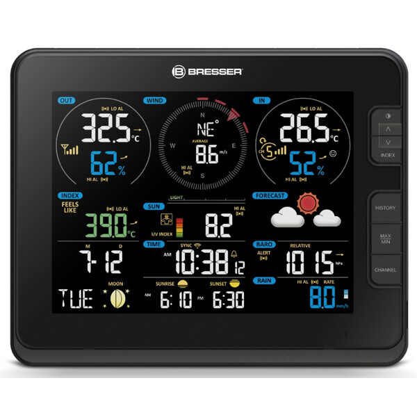Bresser Stazione meteo Profi W-Lan Center 7in1