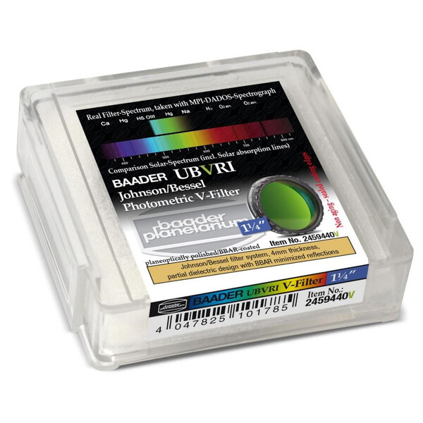 Baader Filtro UBVRI Photometric Johnson/Bessel V-Filter (4mm)