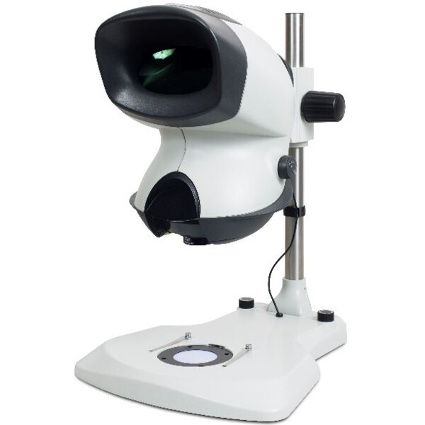 Vision Engineering Microscopio stereo zoom MANTIS Elite TS, ME-TS, Testa,  Luce trasmessa e trasmessa, LED, Stativo a colonna, con torretta a 2 posizioni,  2-20x, senza obiettivi
