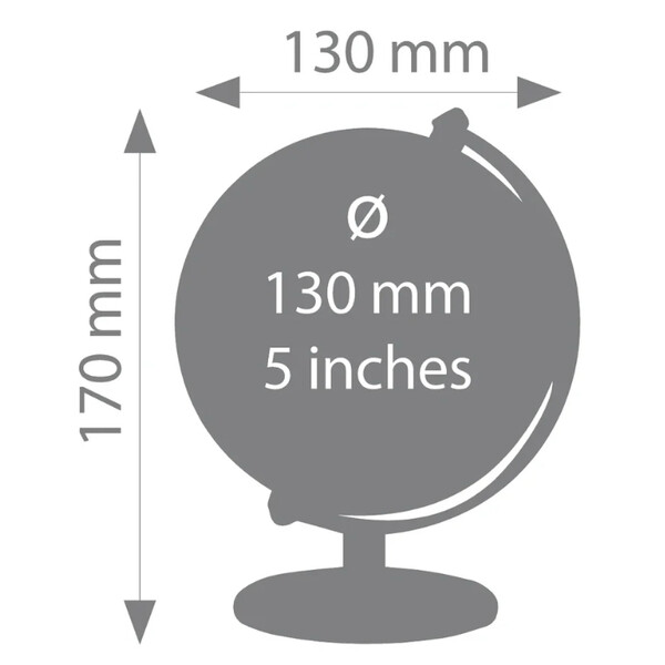 TROIKA Mini Globo Gagarin Night 13 cm