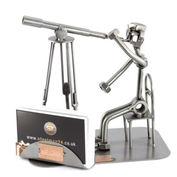 Steelman24 Rifrattore a vite con portabiglietti da visita