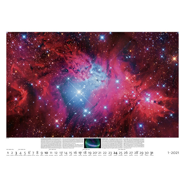 Palazzi Verlag Calendario Sternzeit 2021