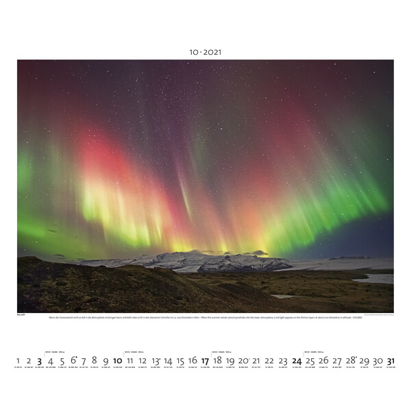 Palazzi Verlag Calendario Aurora boreale 2021