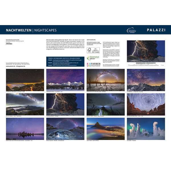 Palazzi Verlag Calendario Nightscapes 2021