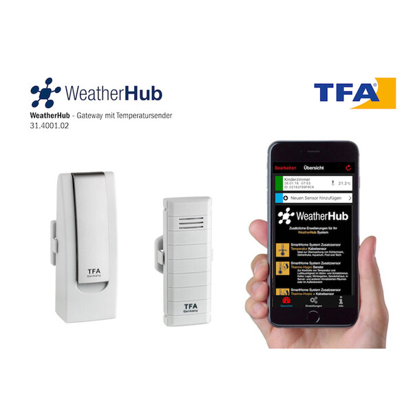 TFA Stazione meteo Set iniziale con trasmettitore di temperatura WEATHERHUB