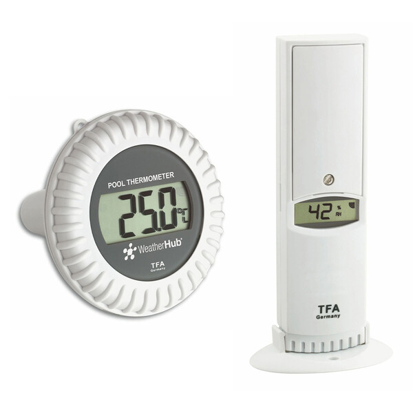 TFA Trasmettitore Thermo-Hygro con trasmettitore per piscina WEATHERHUB