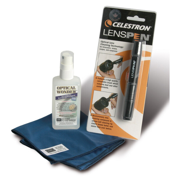 Baader Liquido detergente ottico Optical Wonder 100 ml con panno e LensPen