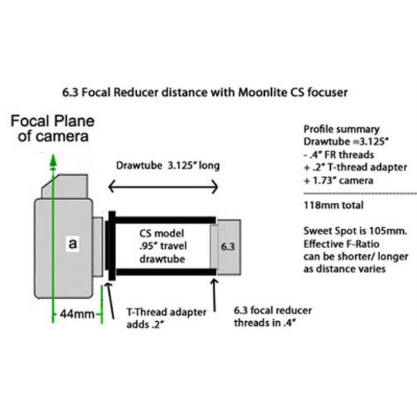 MoonLite Focheggiatore SCT Focuser 2" CS Model