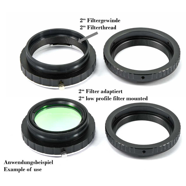 TS Optics Adapter for EF lenses on Canon EOS R cameras with filter holder 2"