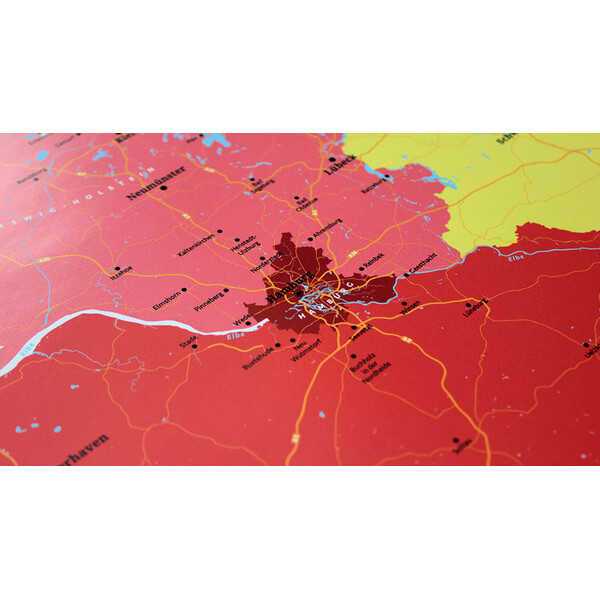 Marmota Maps Mappa Deutschland politisch (70x100)