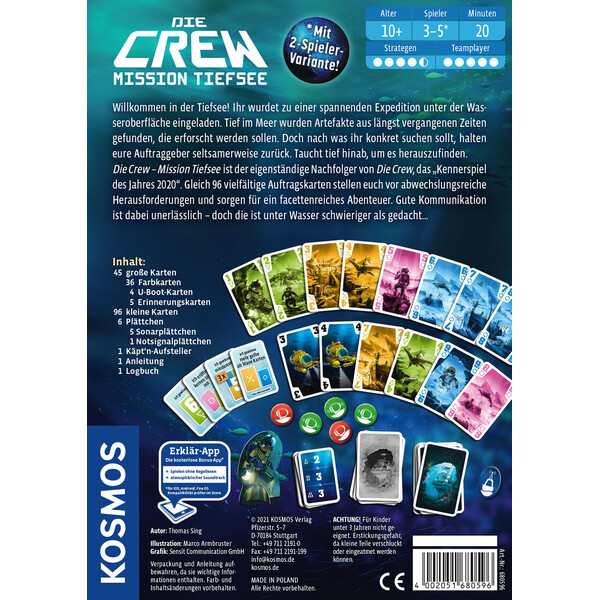 Kosmos Verlag Die Crew - Mission Tiefsee
