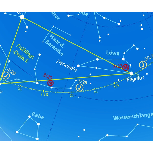 Oculum Verlag Carta Stellare Drehbare Himmelskarte Sterne und Planeten 30cm