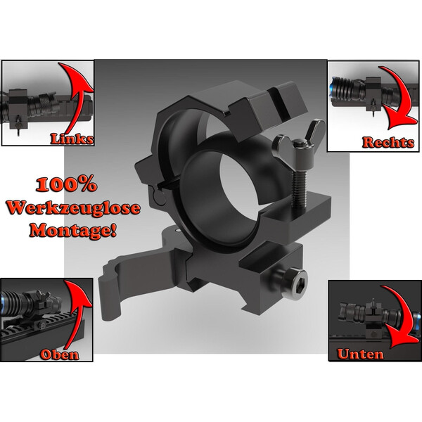 Sytong Assemblaggio rapido regolabile Pic-Rail 24-26 mm