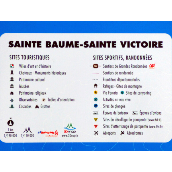 3Dmap Mappa Regionale Sainte-Victoire et Sainte-Baume