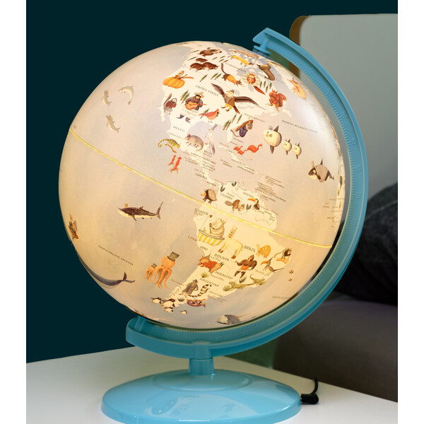 emform Globo Wildlife World Light Blue 25cm